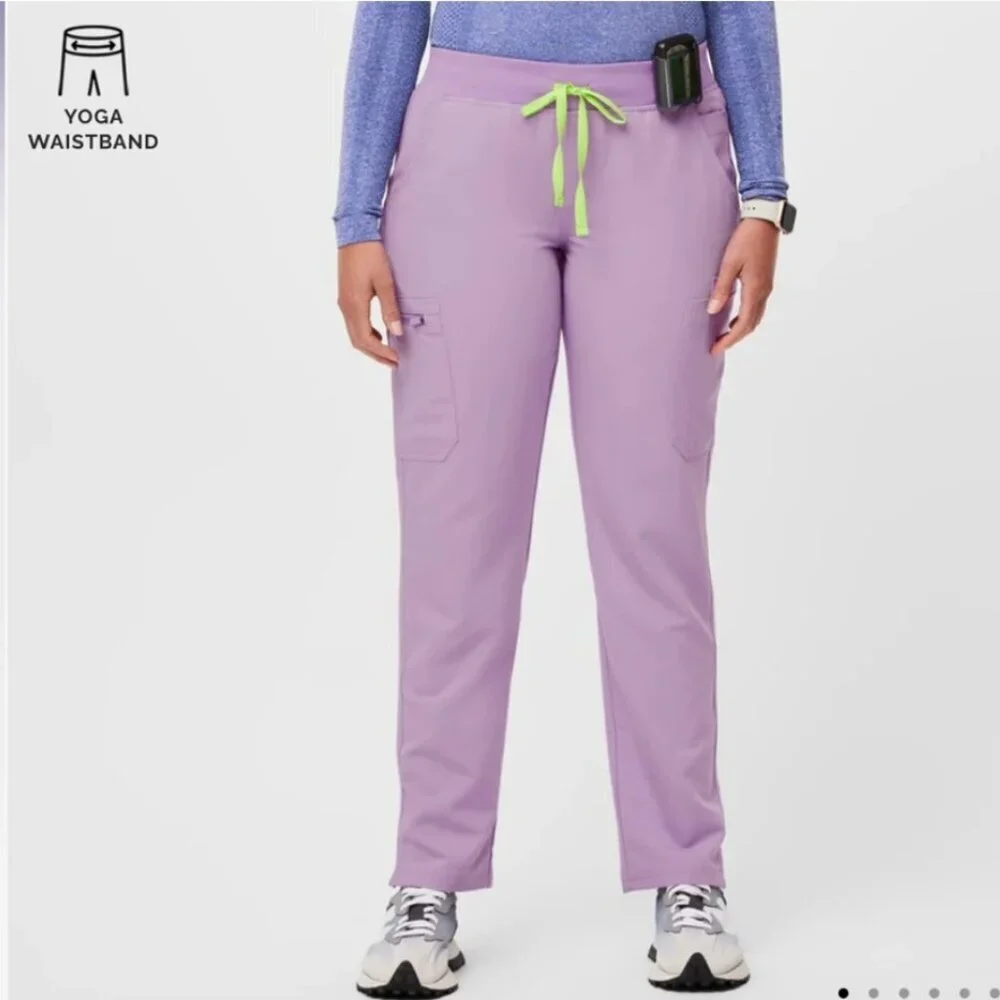 FIGS Yola Yoga Scrub Pants Lavendar W22SW2023 Healthcare/Medical Women Size XXS - Picture 12 of 12